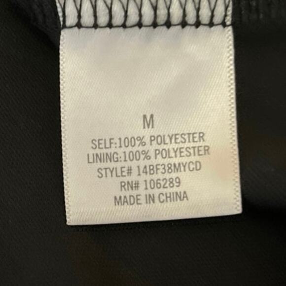 Mi Ami Black Silk Satin Floral Jacquard Slit Zipper Mini Straight Pencil Skirt M - Picture 5 of 5